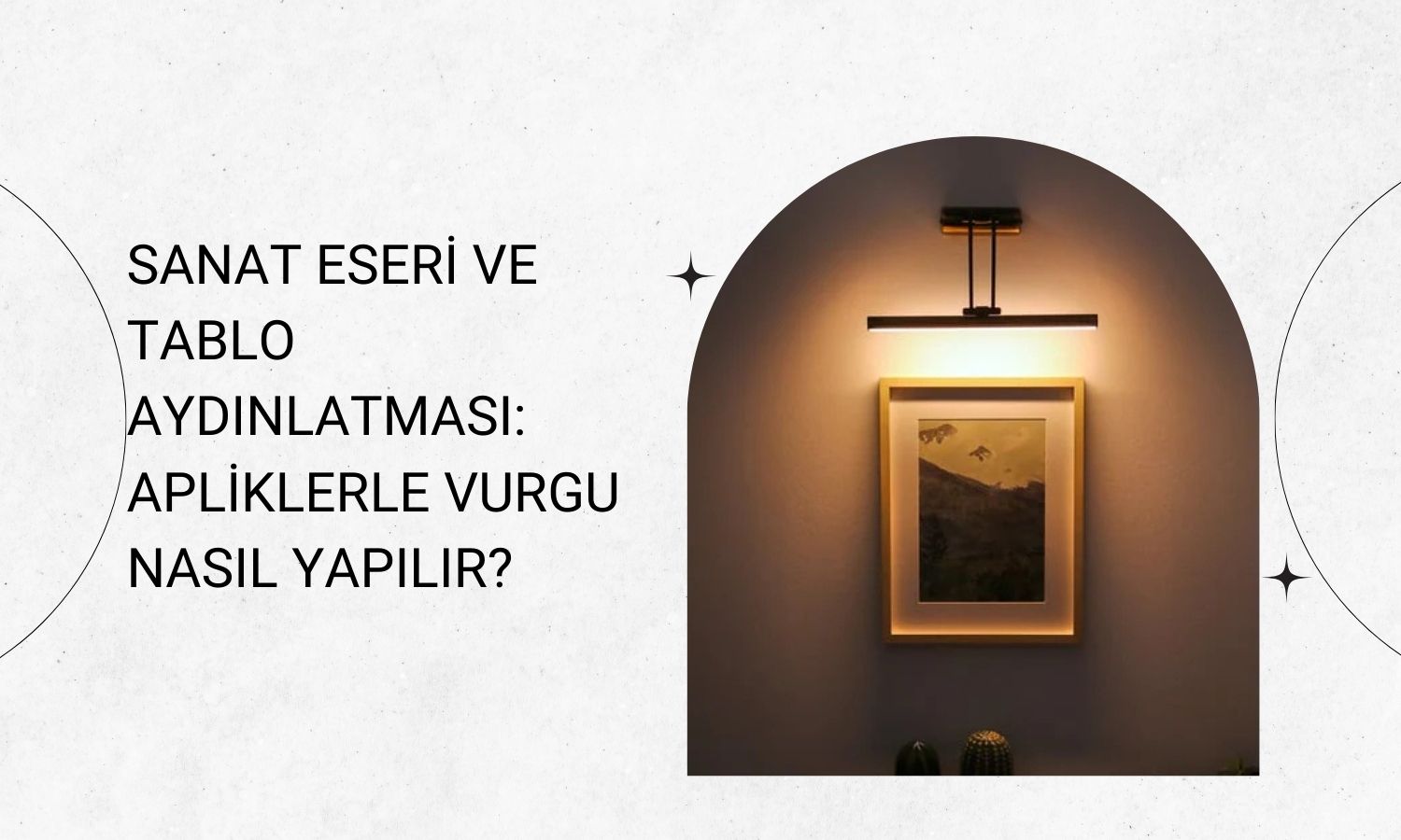 Sanat Eseri ve Tablo Aydınlatması: Apliklerle Vurgu Nasıl Yapılır?