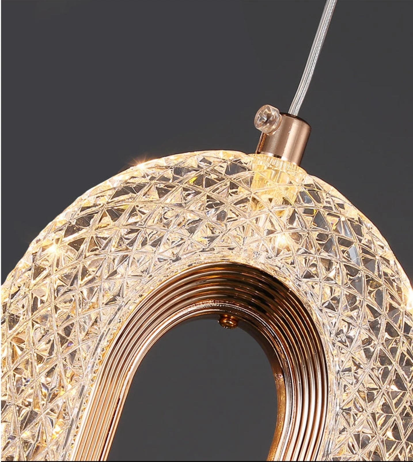 Sandra Özel Tasarım 3 Renk Ledli Avize 3228-W88-7G-AX