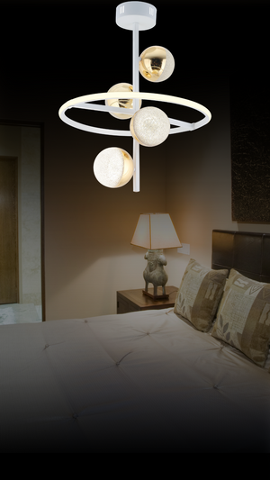 Venüs 4'Lü Oturma Odası Led Avize 3076-Q84-1W-EU