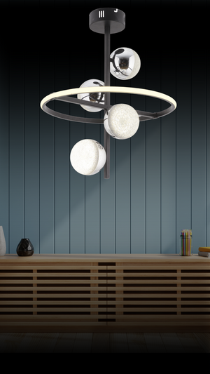 Venüs 4'Lü Oturma Odası Led Avize 3076-Q84-1W-EU