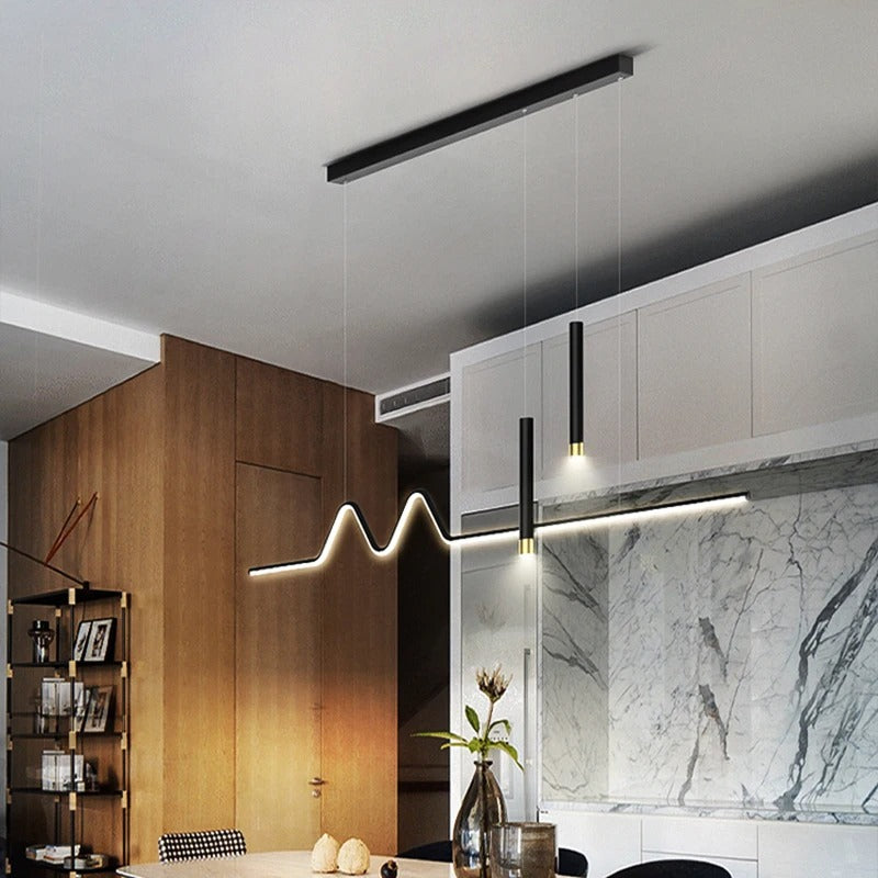 Modern Tavan Led Uzun Sarkıt Avize 1071-U82-8S-IV