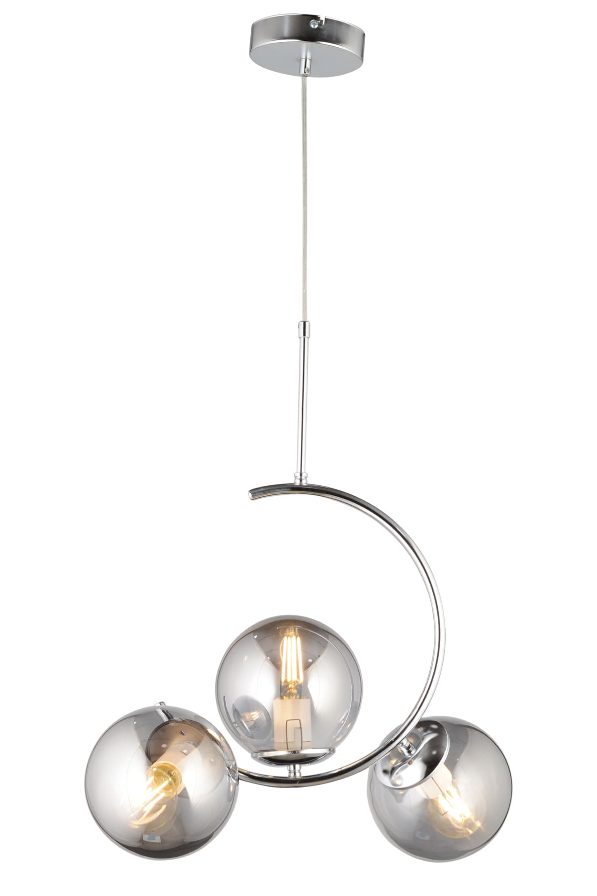 Akşin Üçlü Camlı Sarkıt Avize - Ronisu Aydınlatma