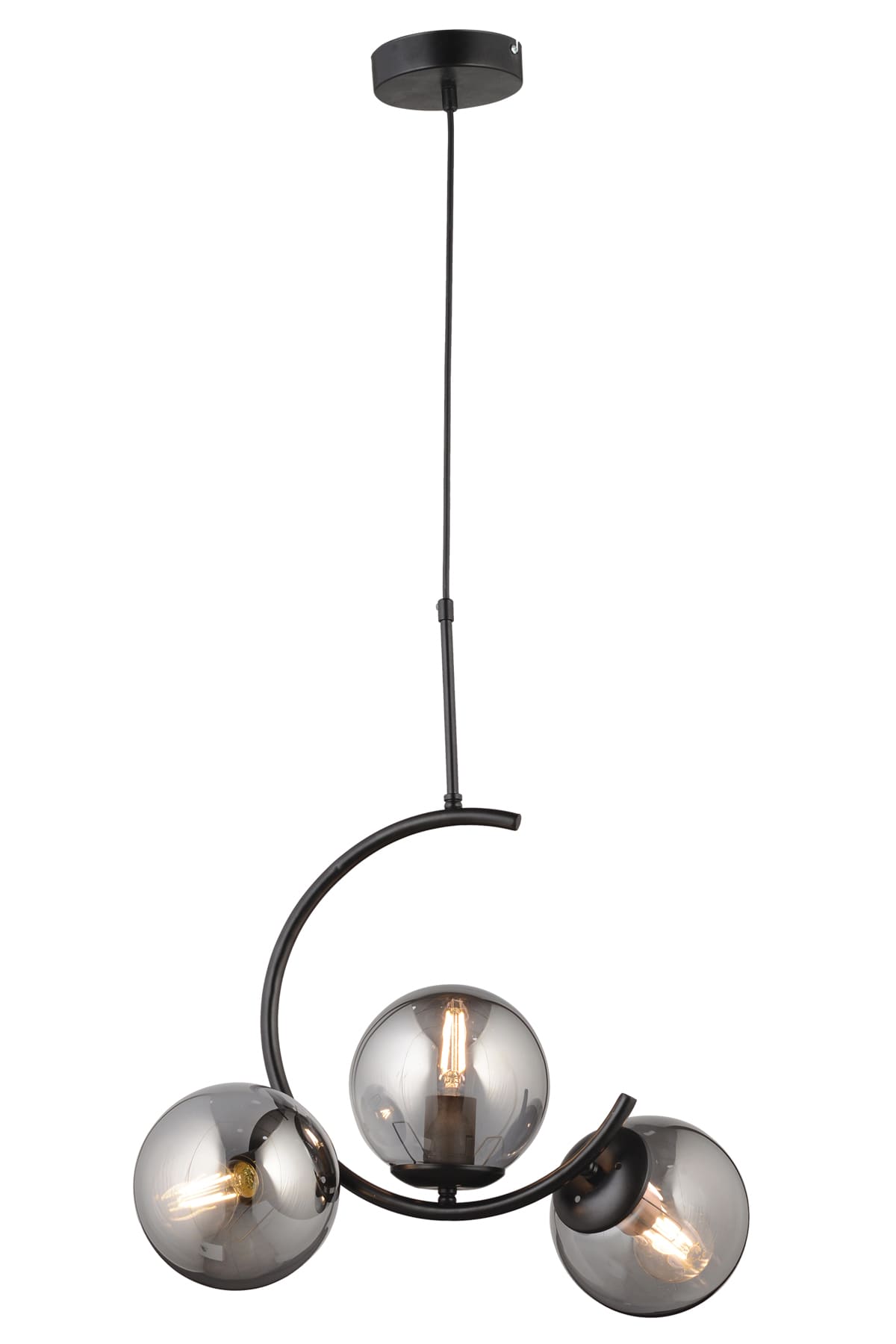 Akşin Üçlü Camlı Sarkıt Avize - Ronisu Aydınlatma