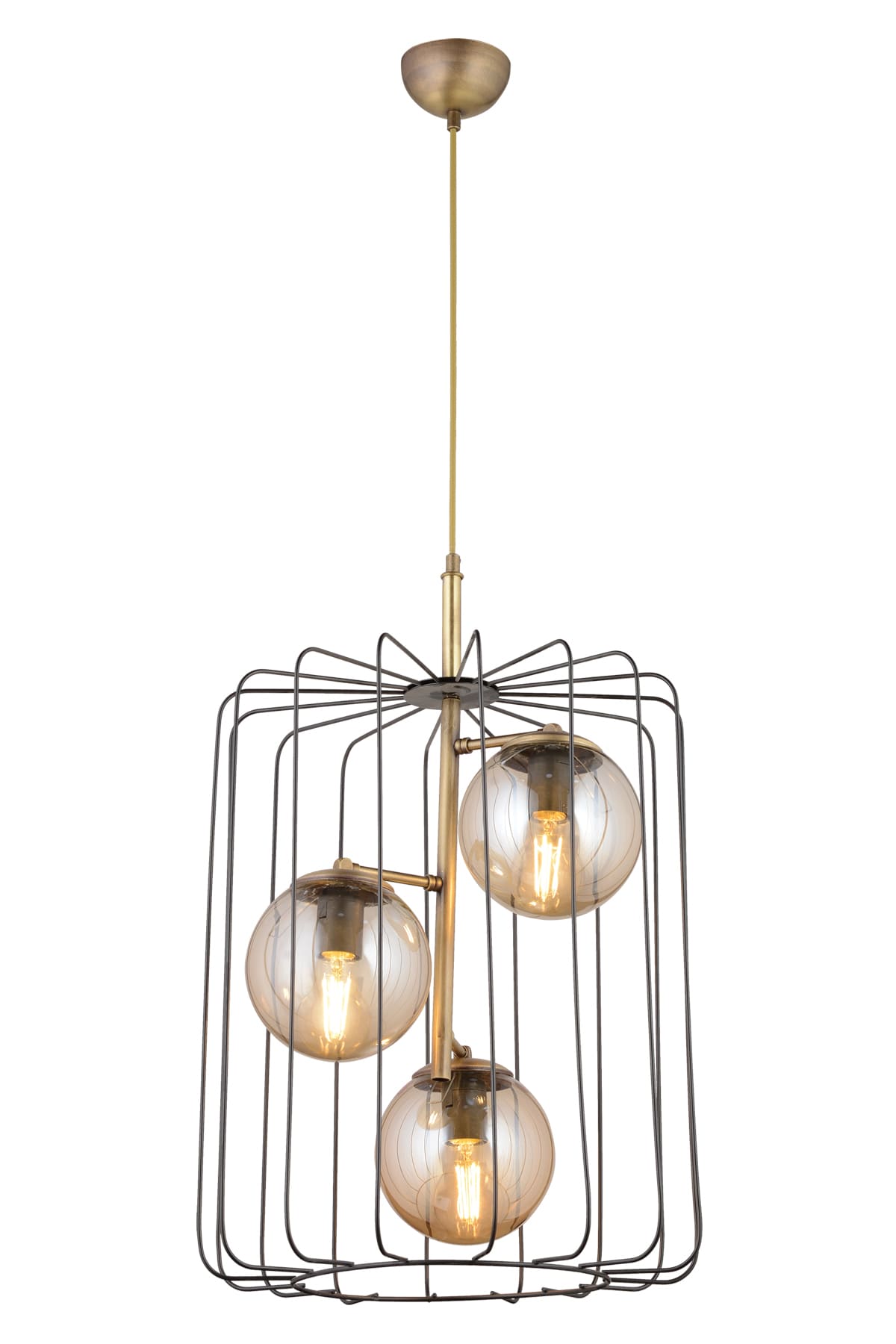 Alaska 3'Lü Camlı Sarkıt Avize - Ronisu Aydınlatma