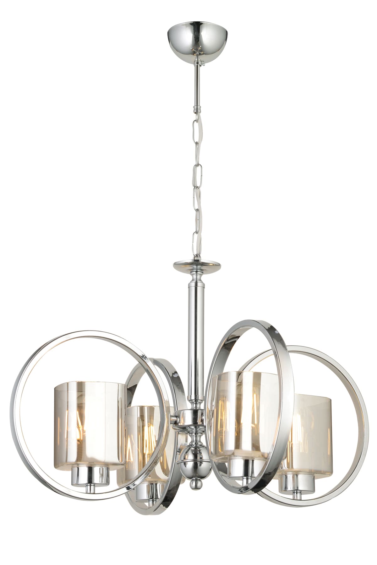 Alegra 5'Li Camlı Kollu Avize - Ronisu Aydınlatma