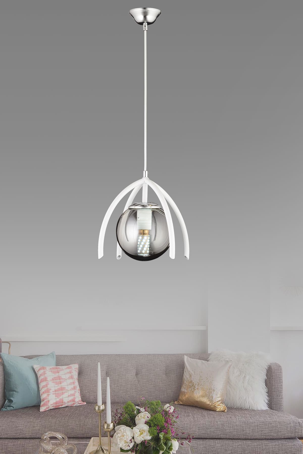 Ateş Tekli Sarkıt Avize - Ronisu Aydınlatma