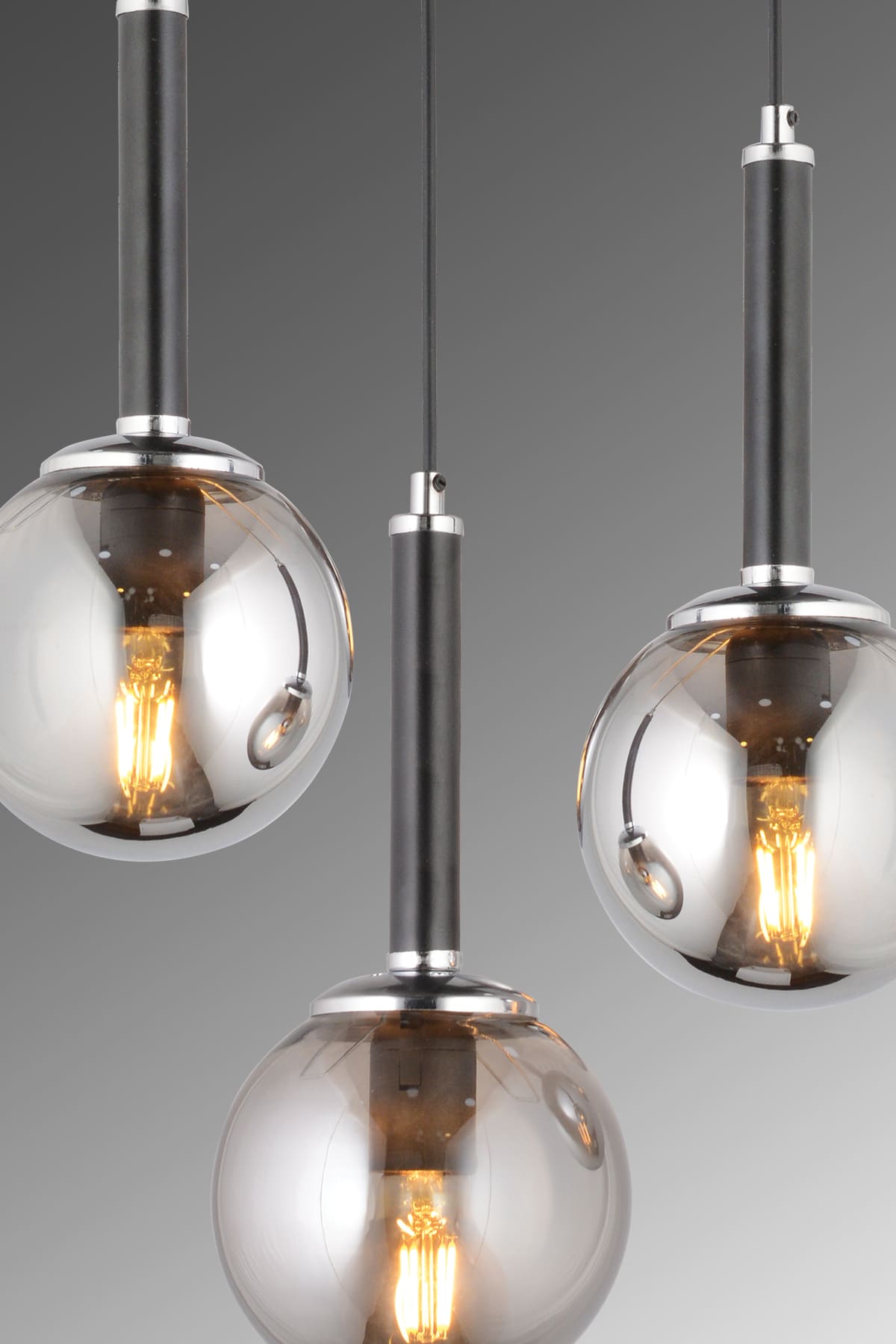 Aysar 3'Lü Sarkıt Camlı Avize - Ronisu Aydınlatma