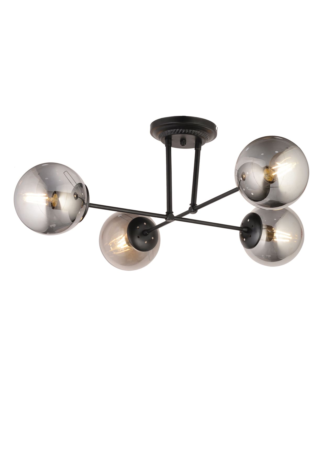 Bulut 4'Lü Plafonyer Camlı Avize - Ronisu Aydınlatma