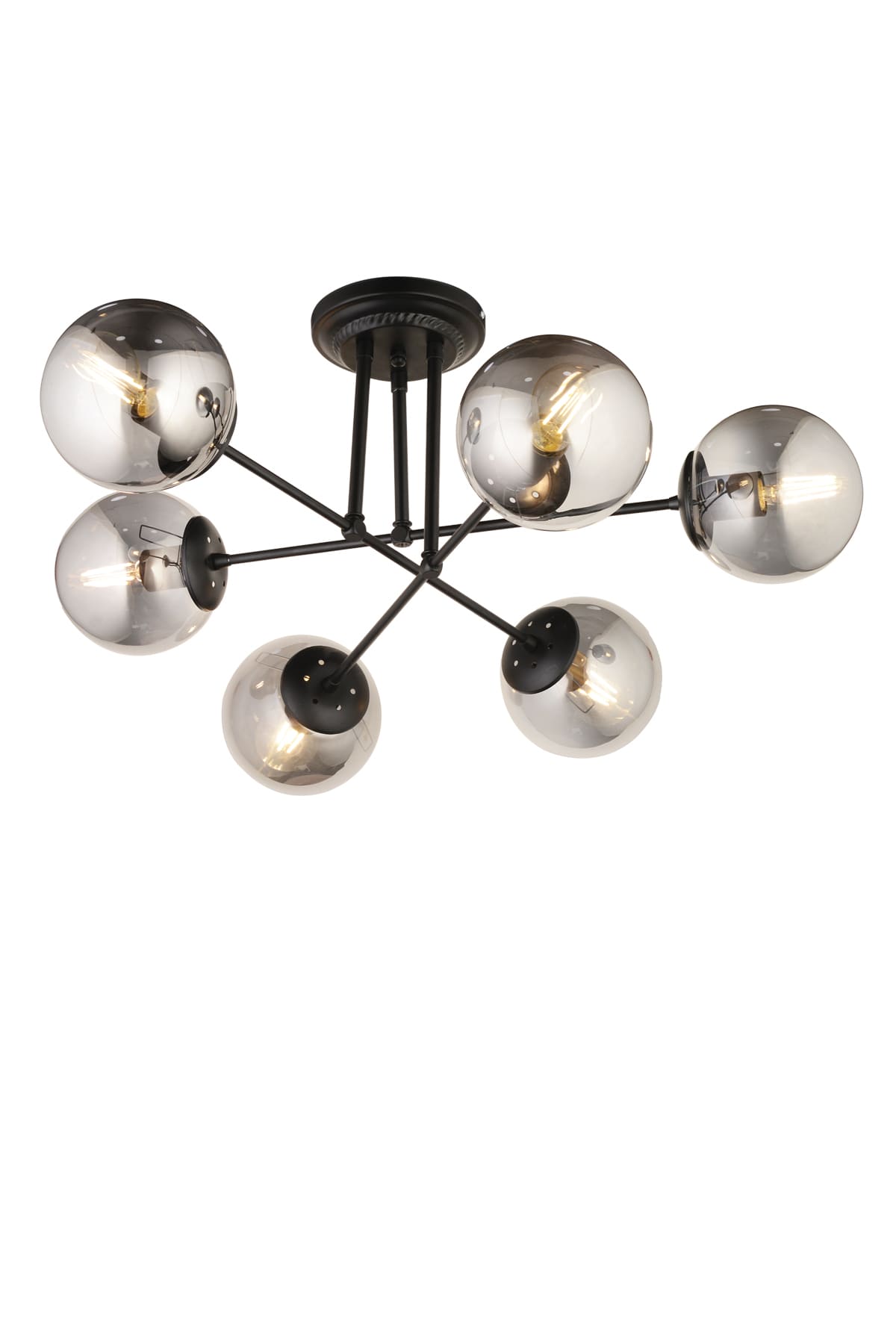 Bulut 6'Lı Plafonyer Camlı Avize - Ronisu Aydınlatma