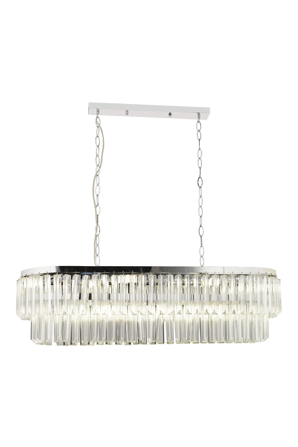 Clara Yemek Masası Taşlı Avize - Ronisu Aydınlatma