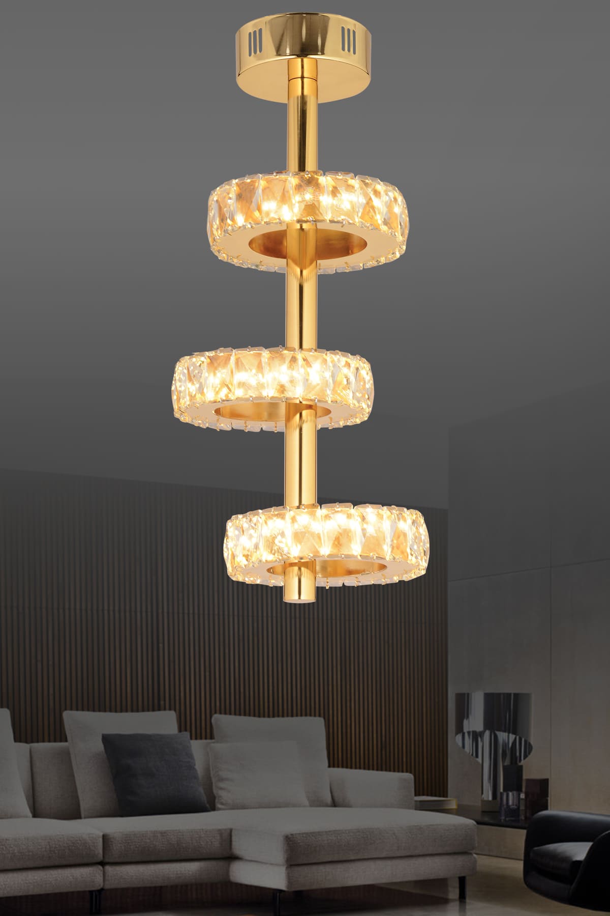 Crazy 3'Lü Sarkıt Led Avize - Ronisu Aydınlatma