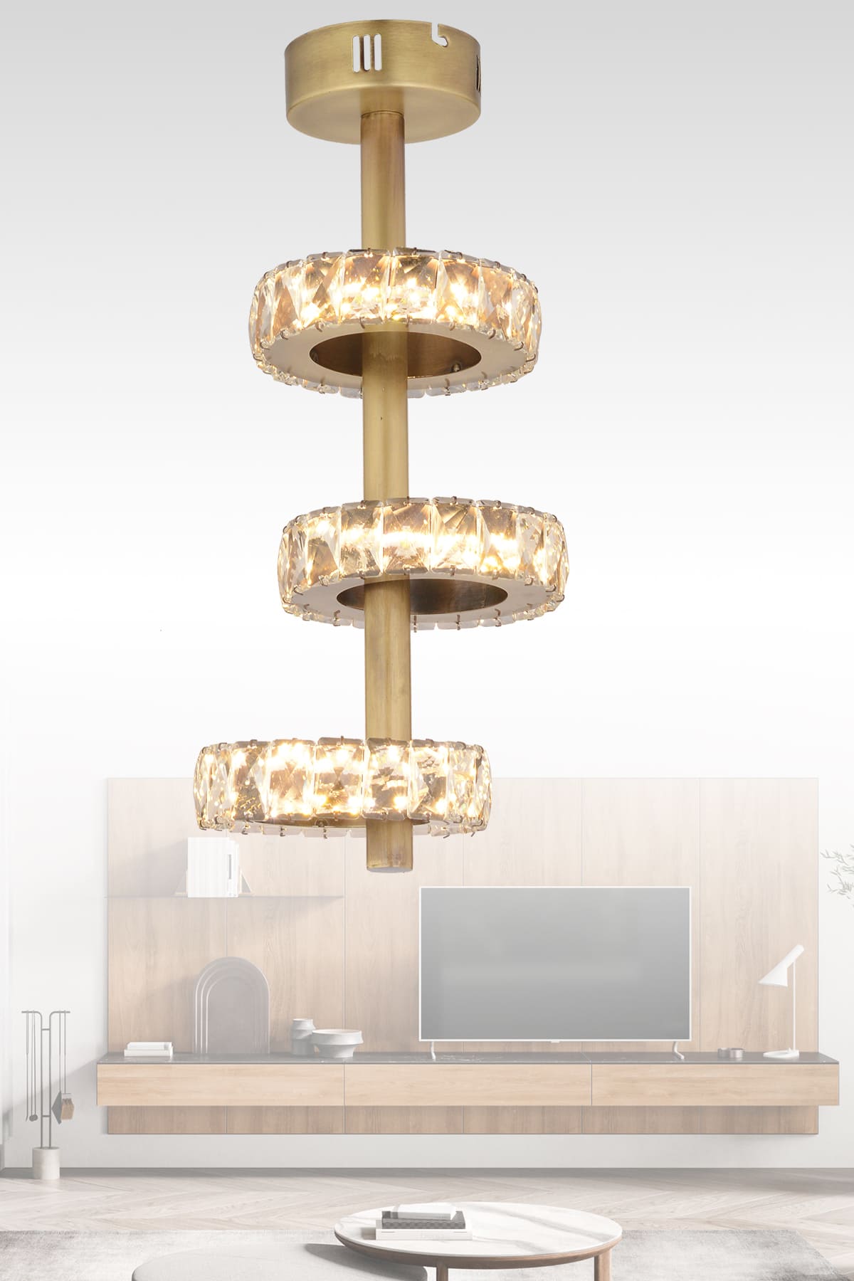 Crazy 3'Lü Sarkıt Led Avize - Ronisu Aydınlatma