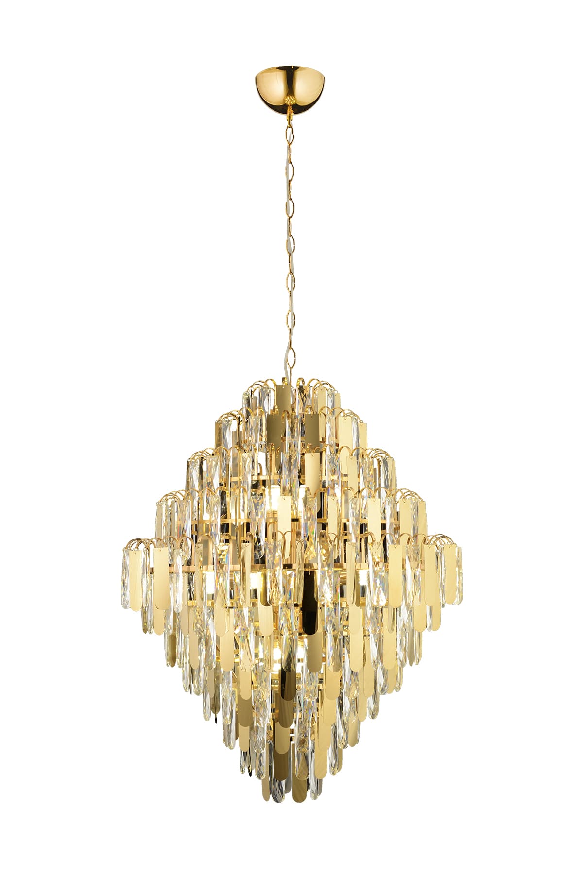 Daisy 70'Lik Taşlı Avize Salon Modern Oturma Odası Avize - Ronisu Aydınlatma