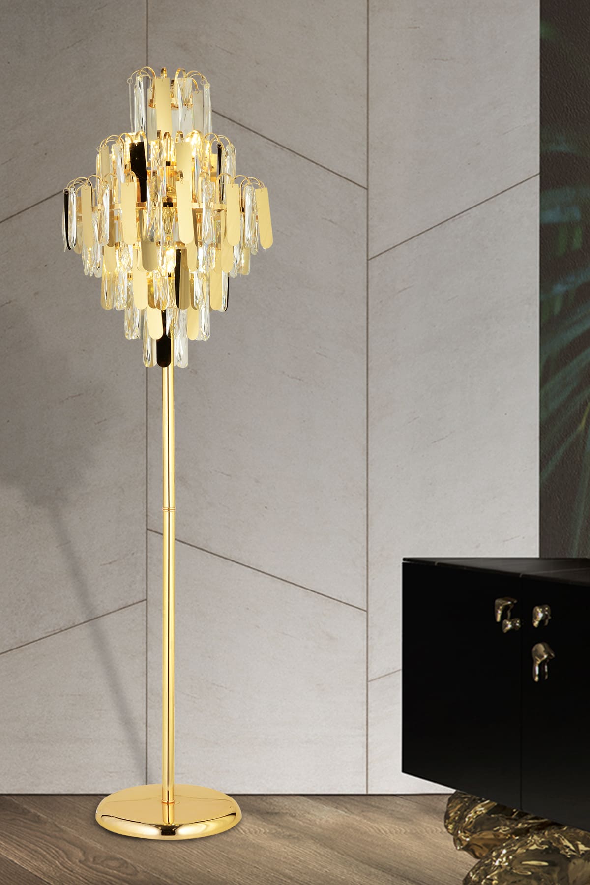 Daisy Taşlı Lambader - Ronisu Aydınlatma