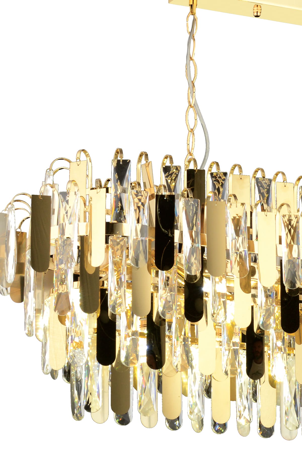 Daisy Yemek Odası Taşlı Avize - Ronisu Aydınlatma