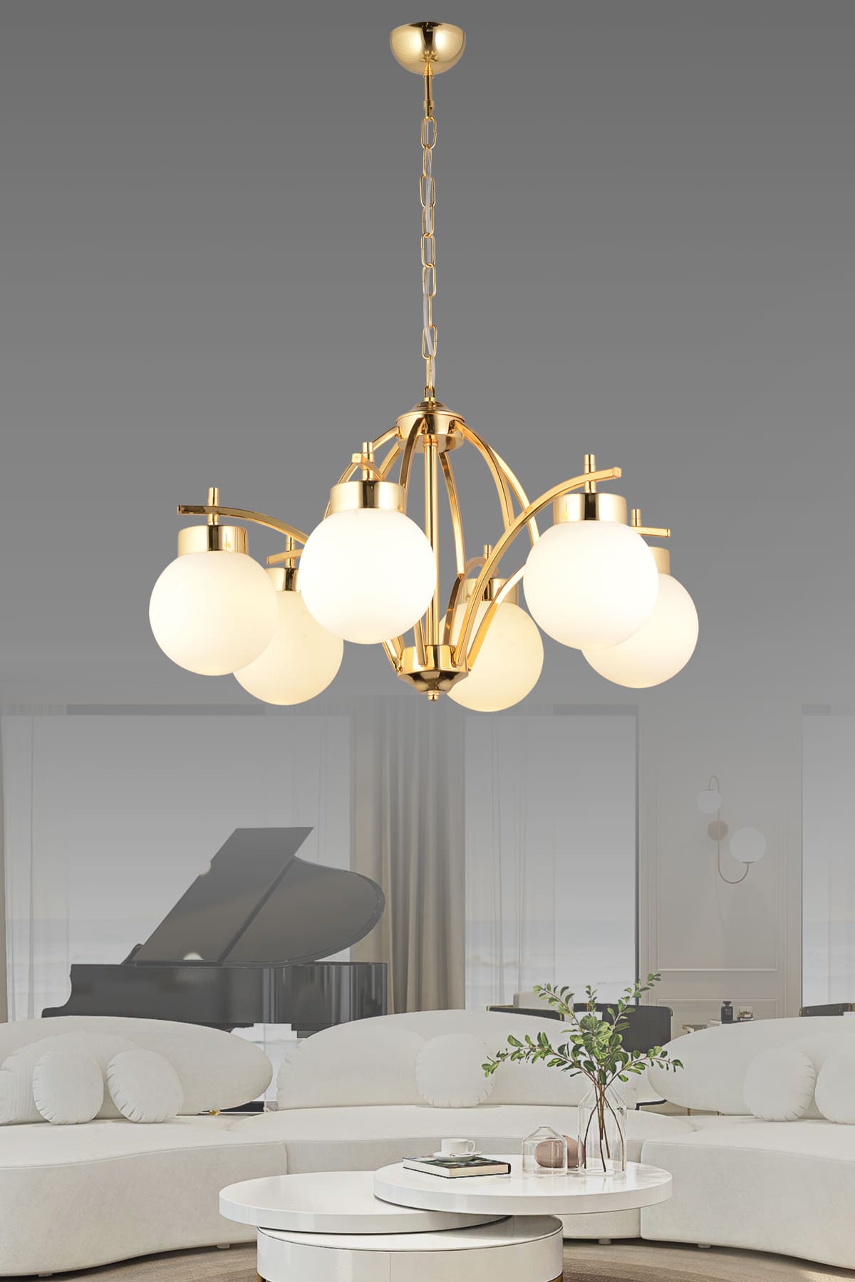 Didem 6'Lı Kollu Avize - Ronisu Aydınlatma