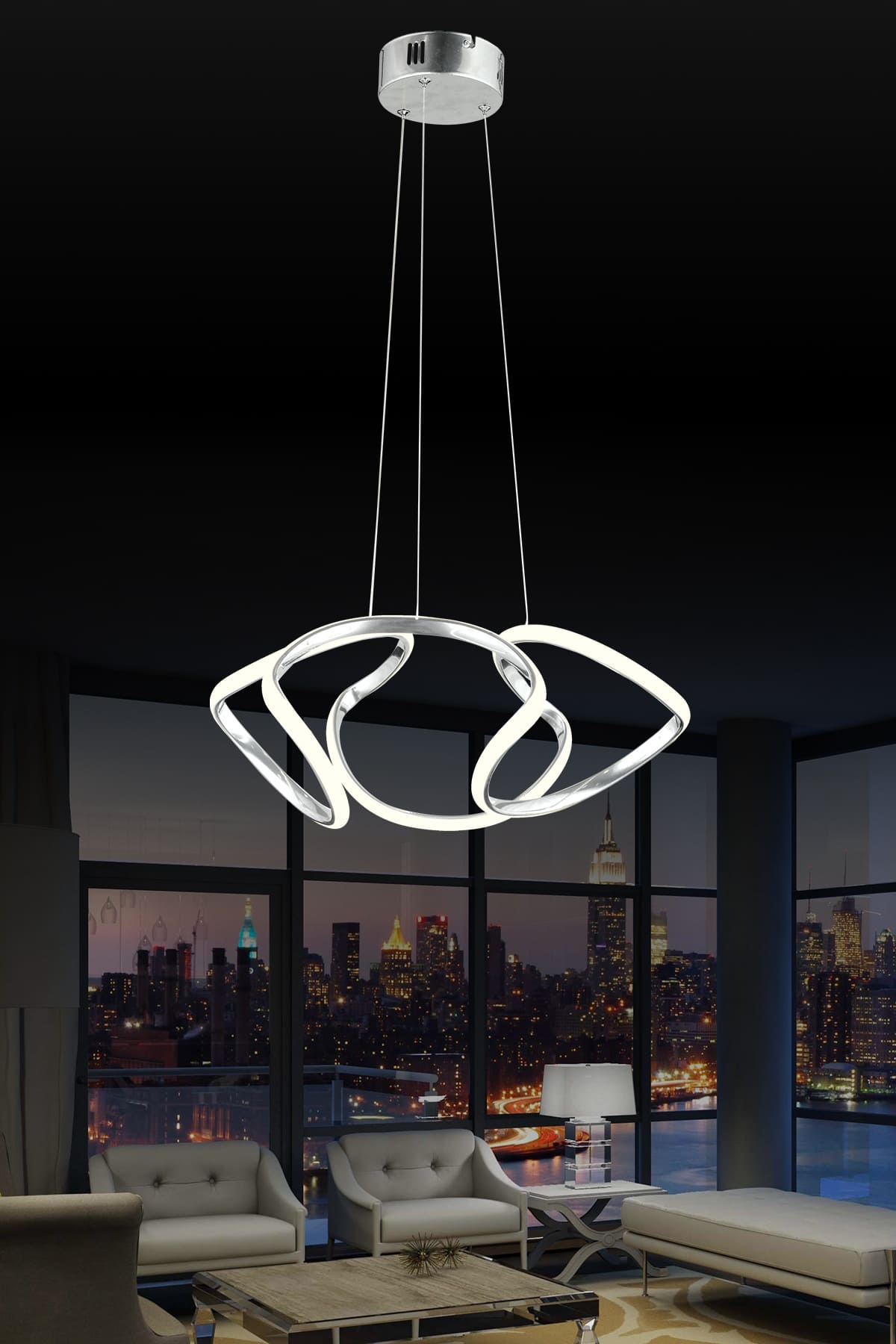 Drone Tekli Led Oturma Odası Avize - Ronisu Aydınlatma