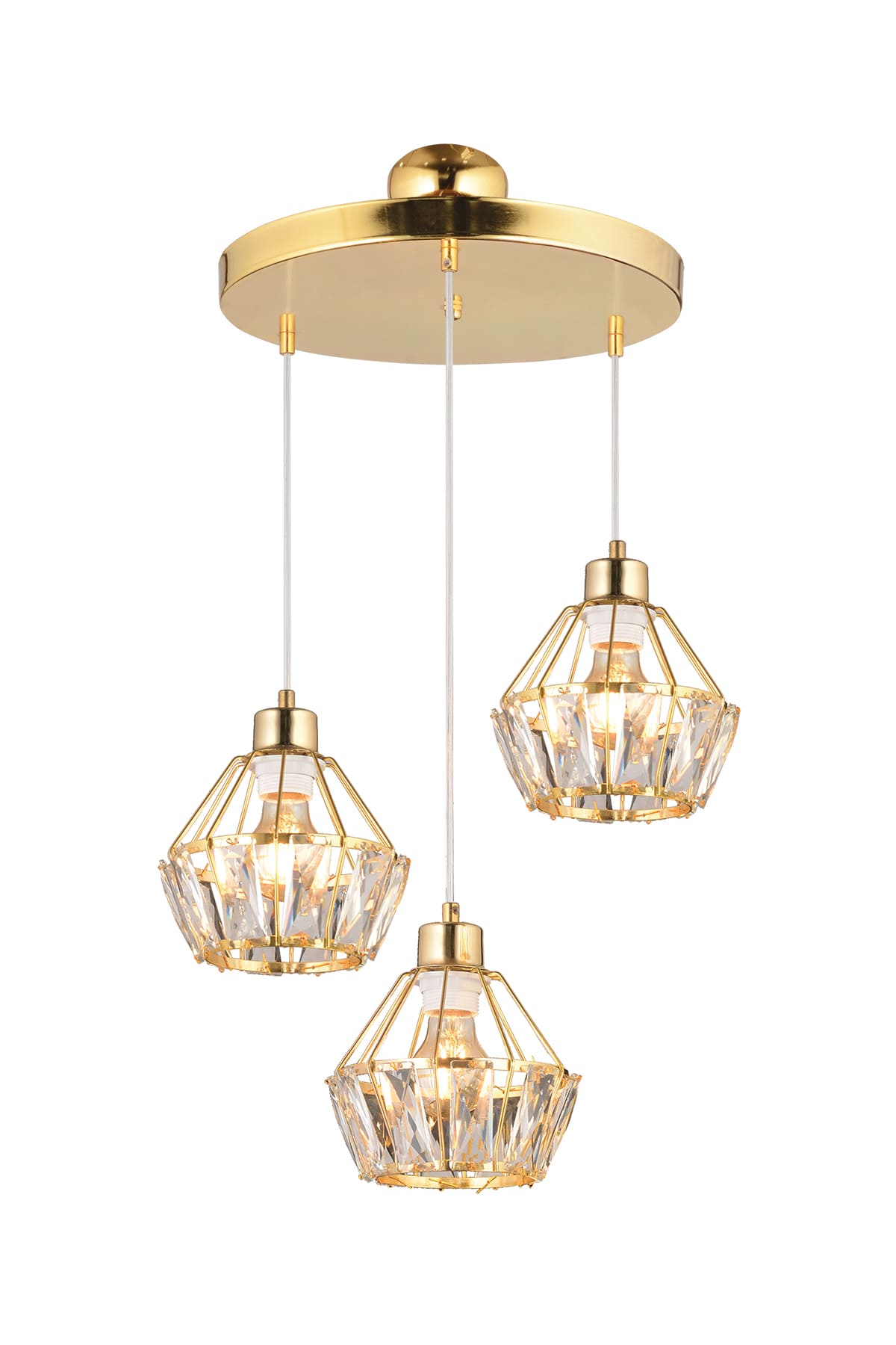 Flora 3'Lü Sarkıt Avize - Ronisu Aydınlatma