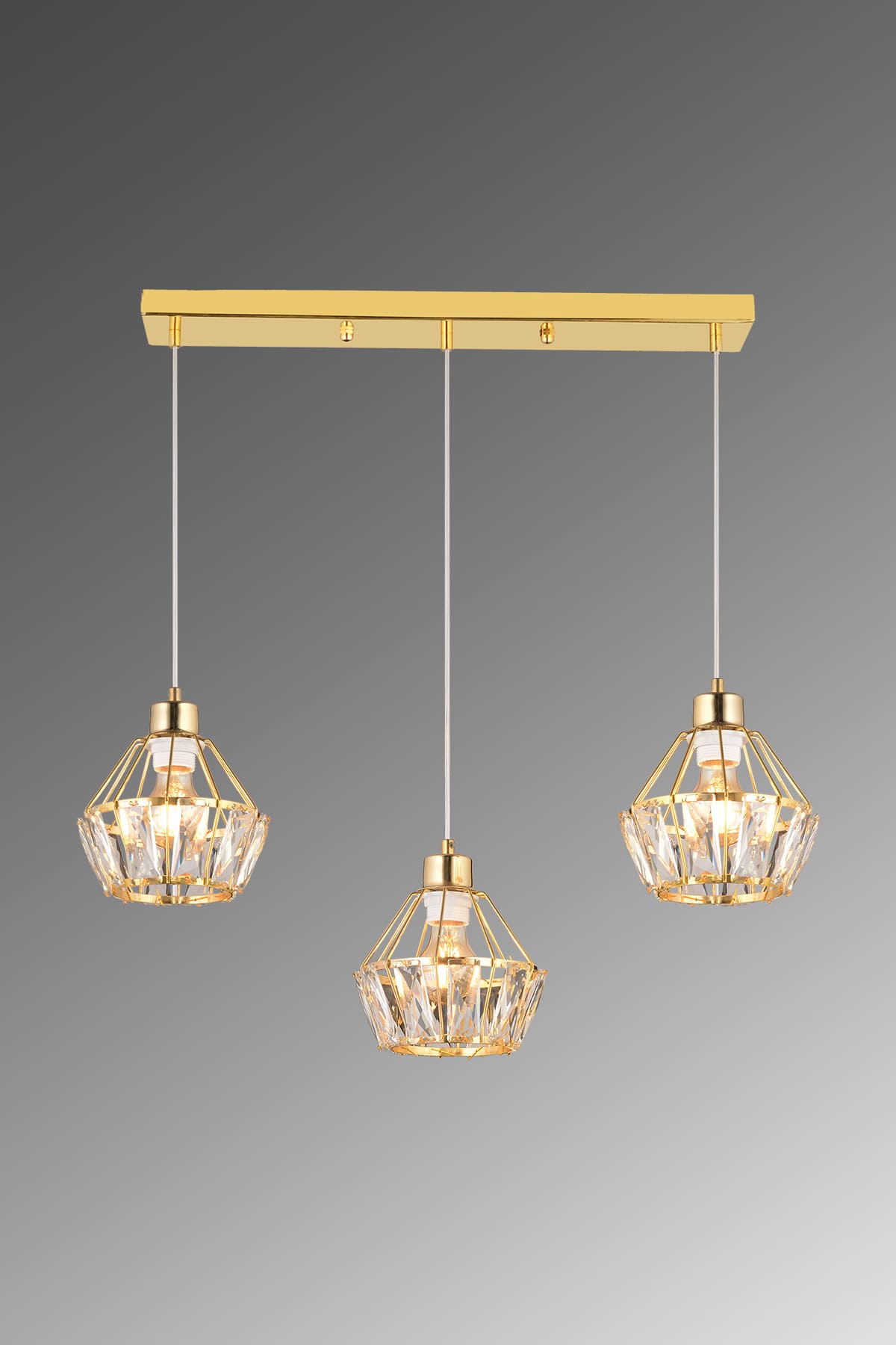 Flora 3'Lü Sıralı Avize - Ronisu Aydınlatma