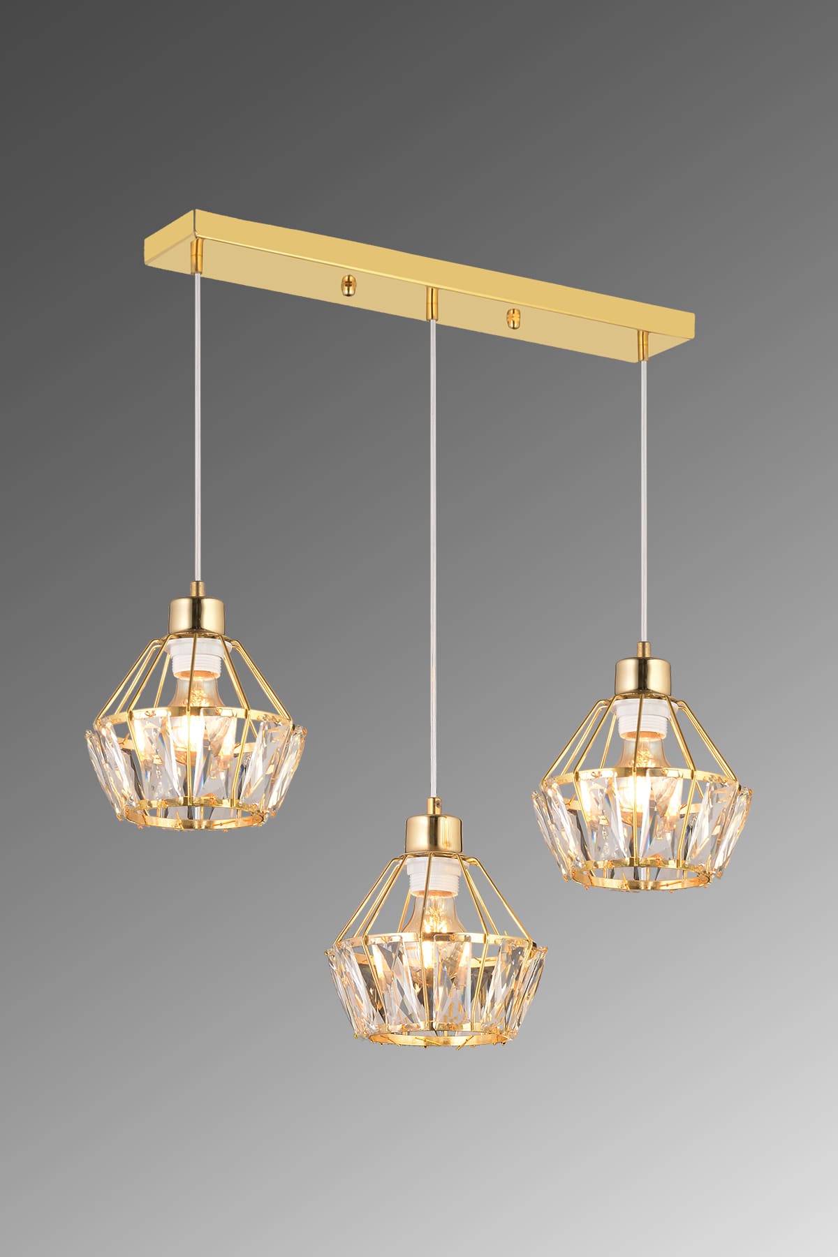 Flora 3'Lü Sıralı Avize - Ronisu Aydınlatma