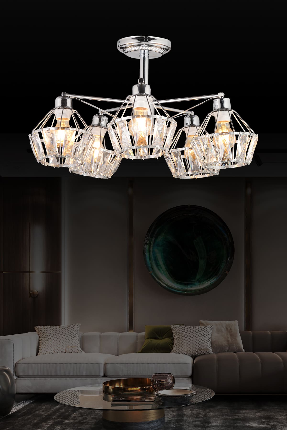 Flora 5'Li Avize - Ronisu Aydınlatma