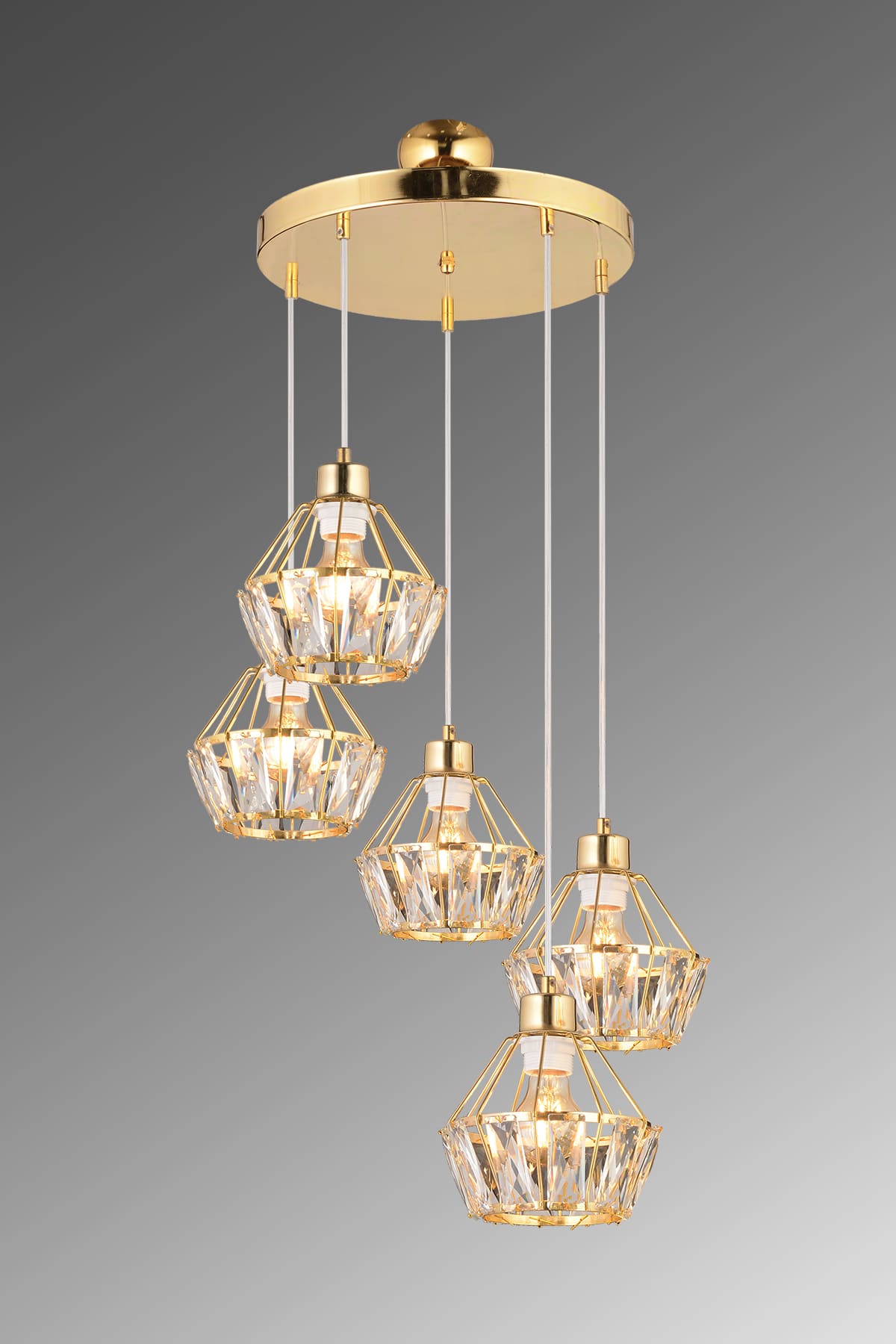 Flora 5'Li Sarkıt Avize - Ronisu Aydınlatma