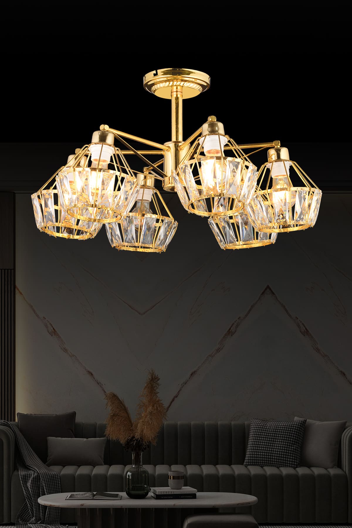 Flora 6'Lı Avize - Ronisu Aydınlatma