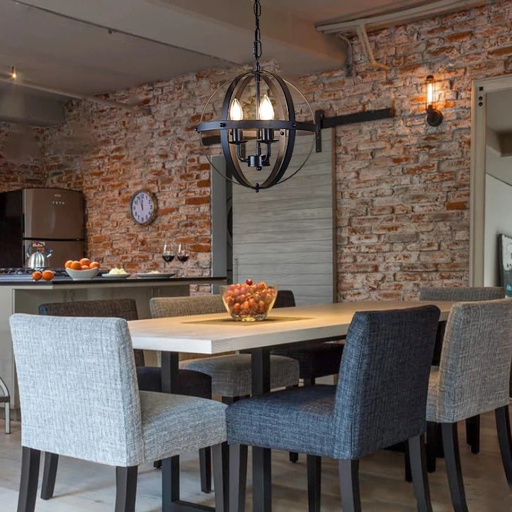 Kafes Vintage 3 Lambalı Oturma Odası Avize - Ronisu Aydınlatma