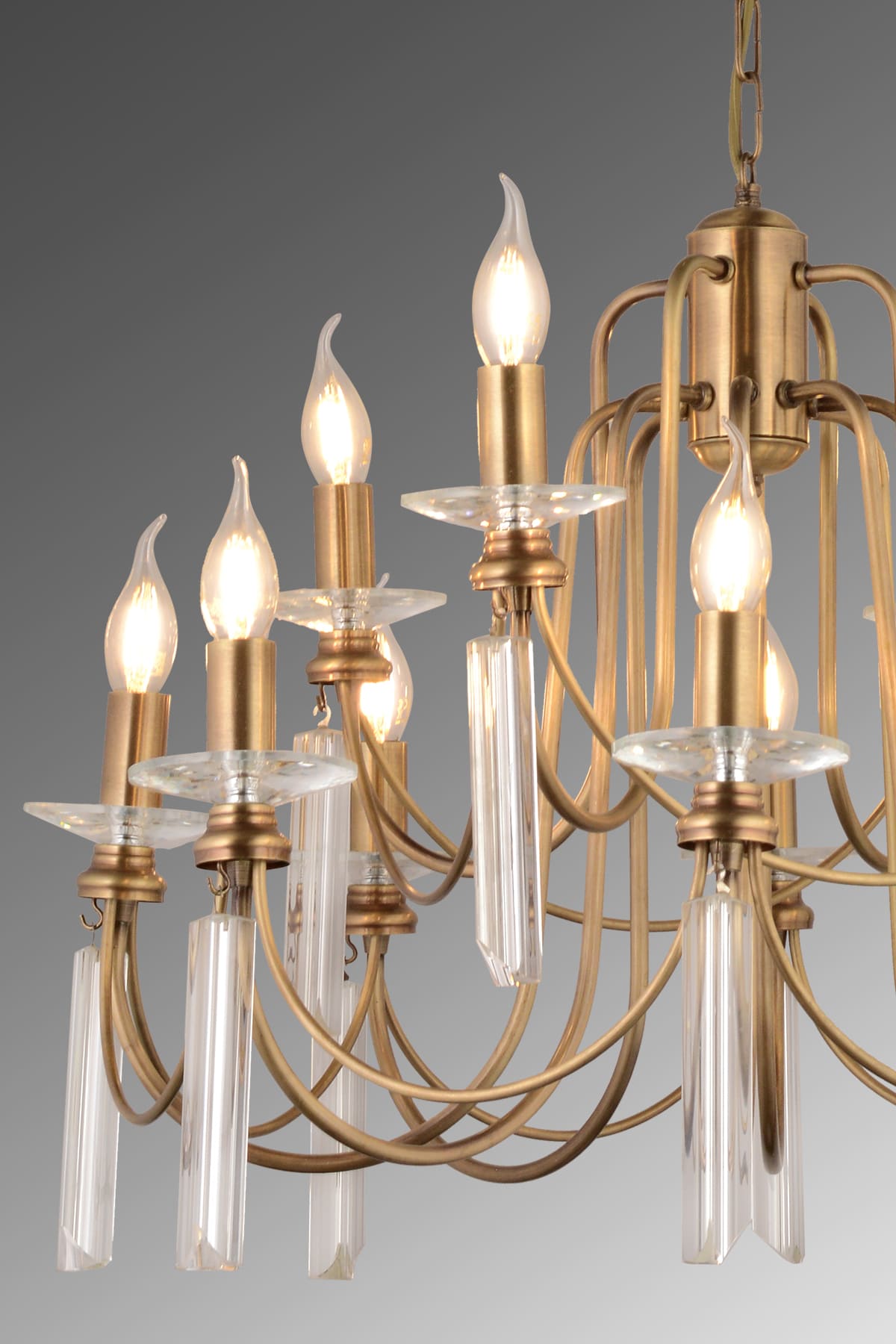 Kontes 12'Li Salon Yemek Odası Avize - Ronisu Aydınlatma