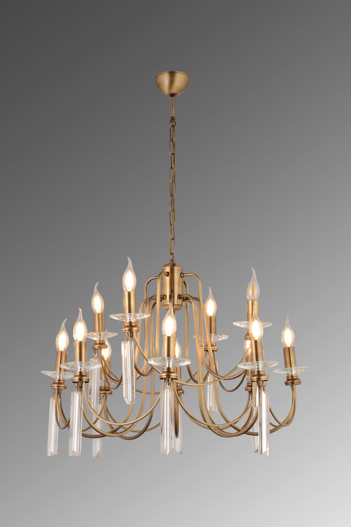 Kontes 12'Li Salon Yemek Odası Avize - Ronisu Aydınlatma