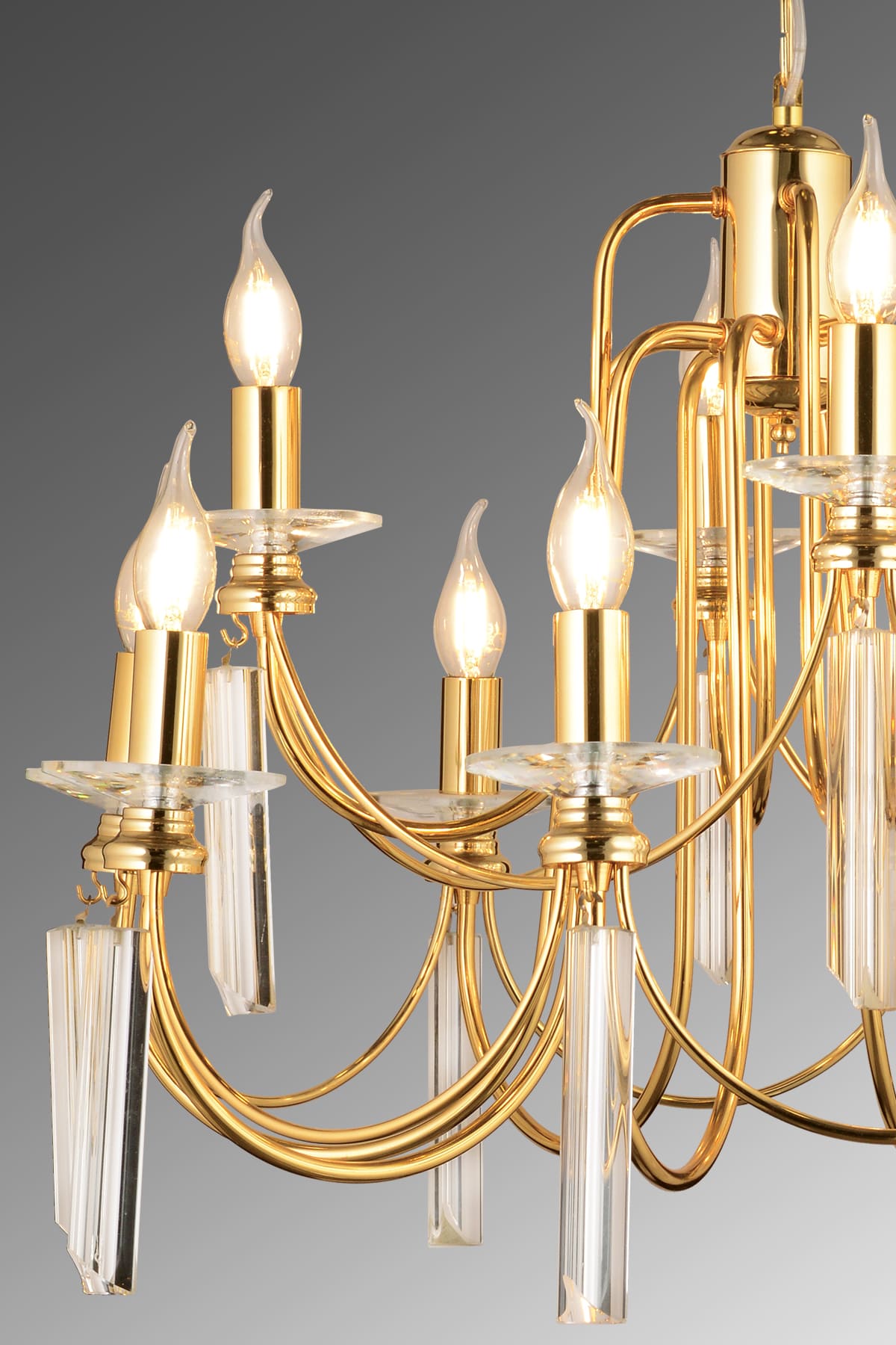 Kontes 12'Li Salon Yemek Odası Avize - Ronisu Aydınlatma