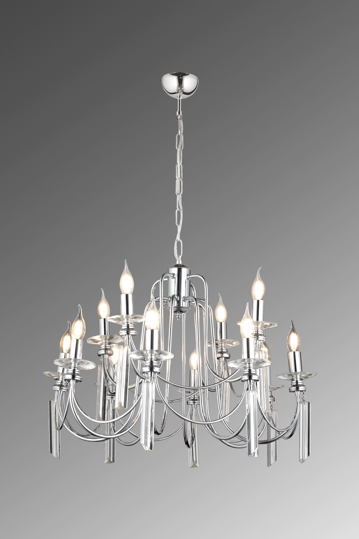 Kontes 12'Li Salon Yemek oturma odası Avize 1013-U97-8S-IW