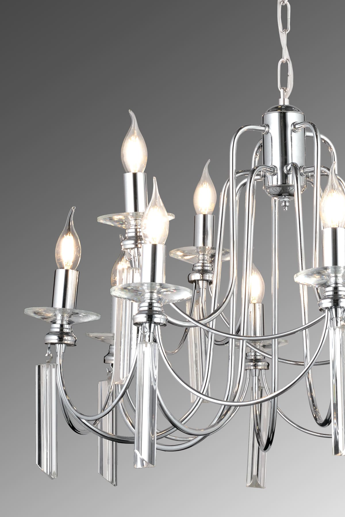 Kontes 8'Li Klasik Salon Oturma Odası Avize - Ronisu Aydınlatma