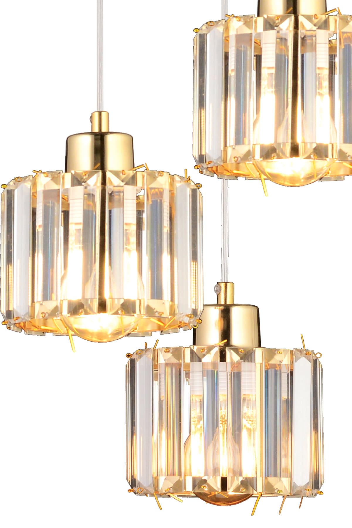 Lavin 3'Lü Sarkıt Taşlı Avize - Ronisu Aydınlatma