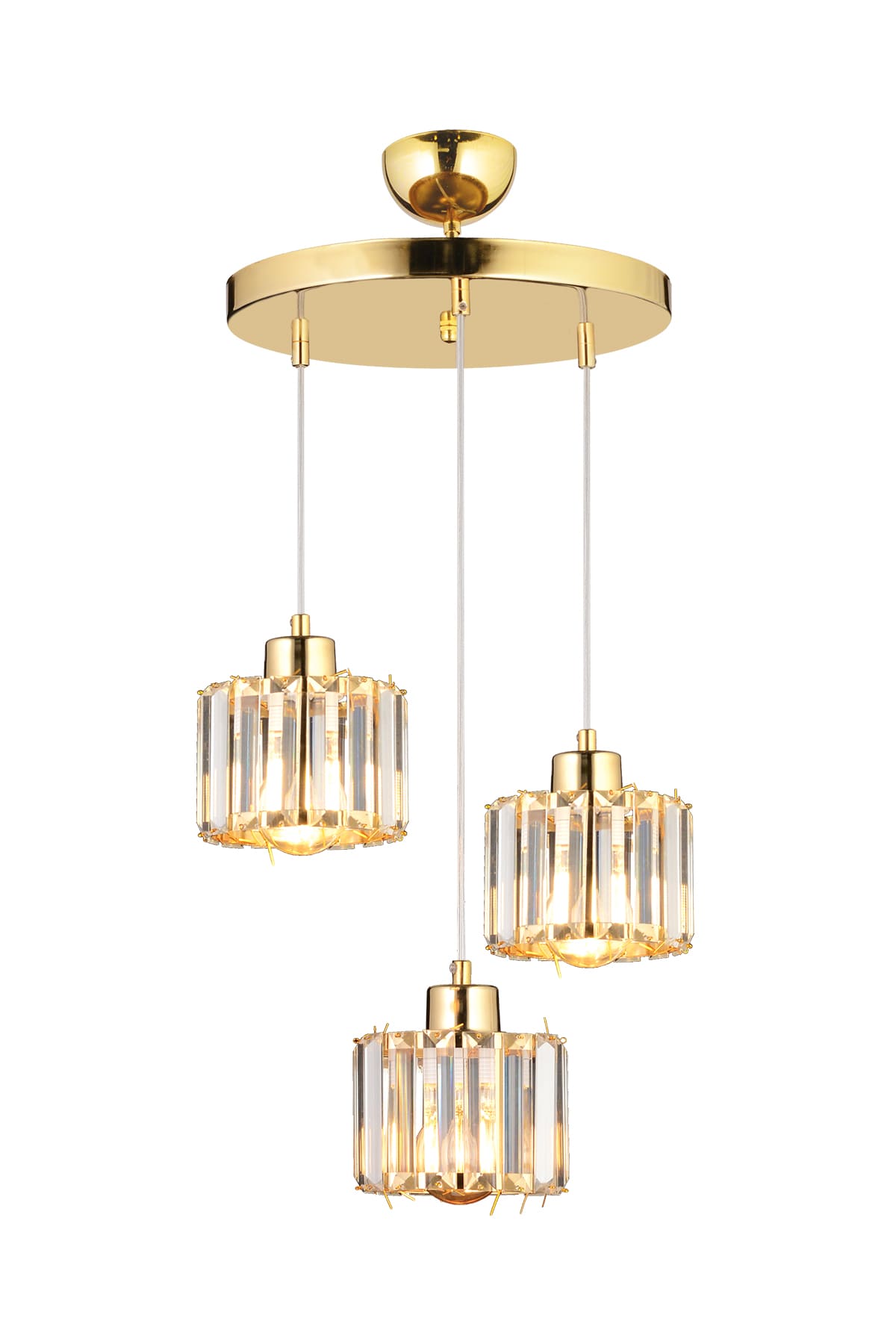 Lavin 3'Lü Sarkıt Taşlı Avize - Ronisu Aydınlatma