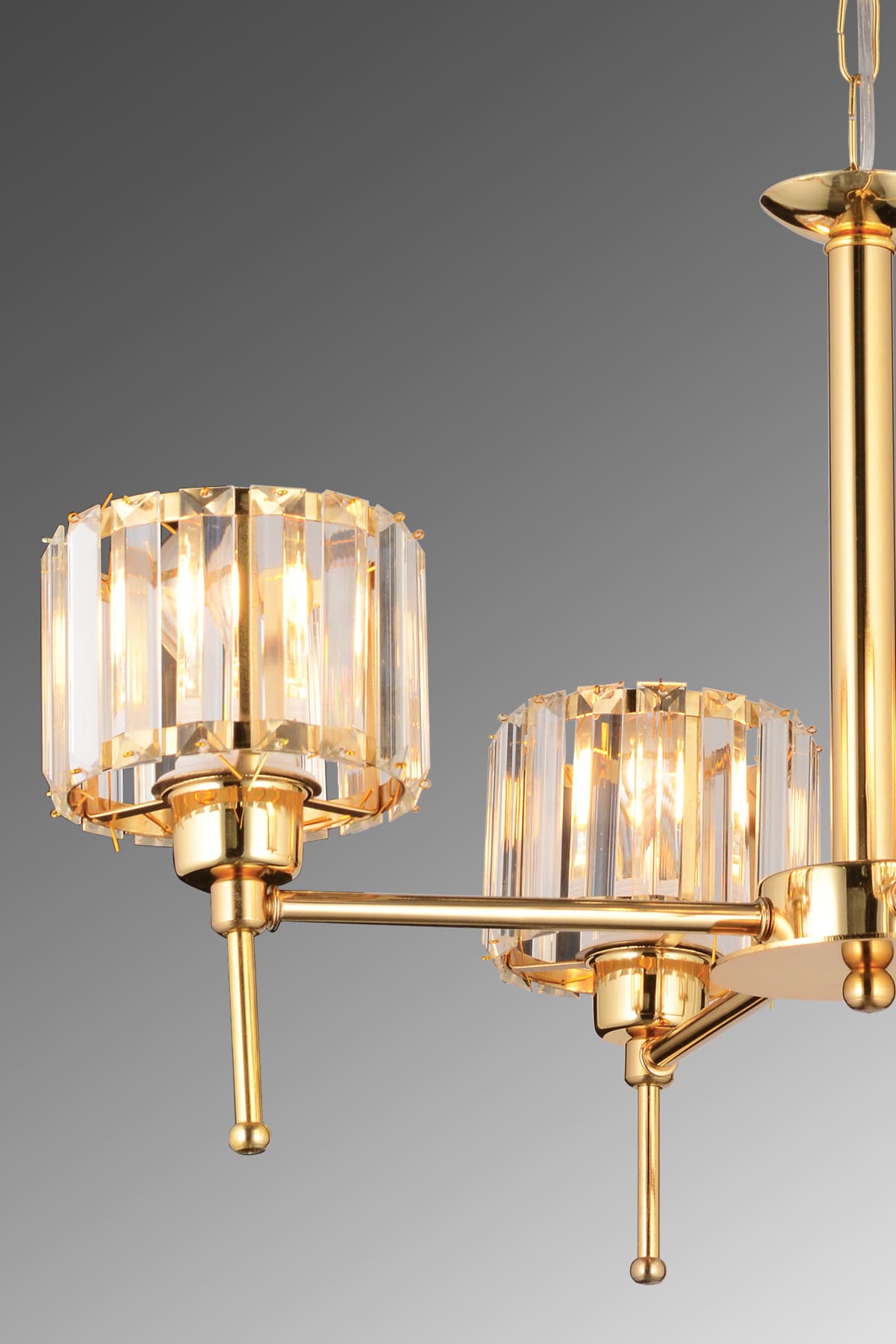 Lavin 4'Lü Taşlı Kollu Avize - Ronisu Aydınlatma