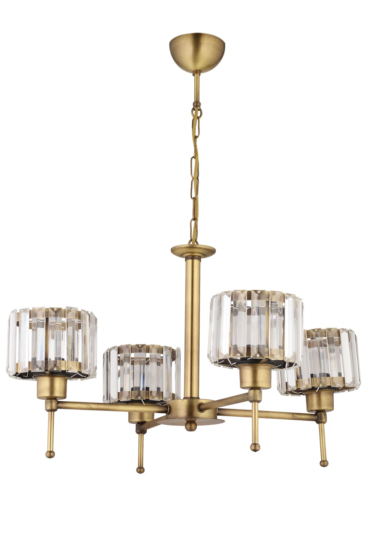 Lavin 4'Lü Taşlı Kollu Avize - Ronisu Aydınlatma