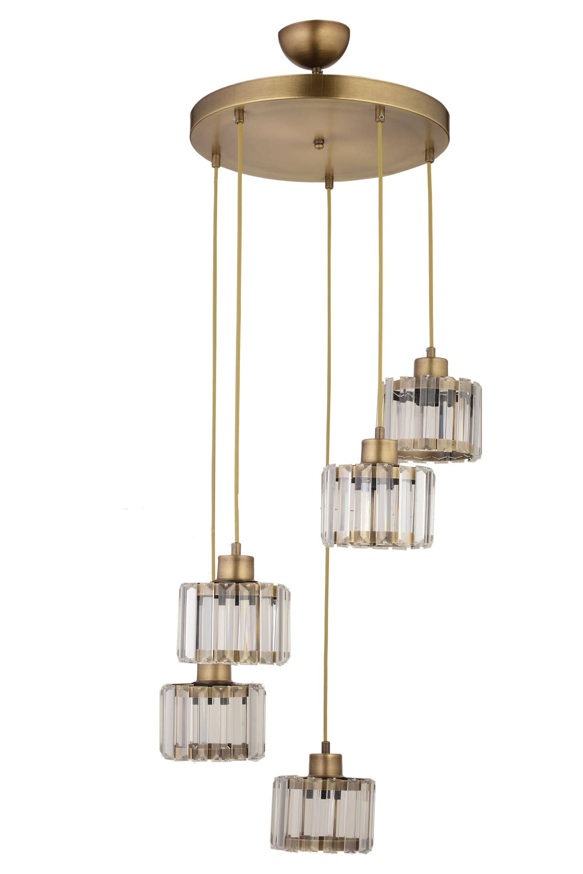 Lavin 5'Li Sarkıt Taşlı Avize - Ronisu Aydınlatma