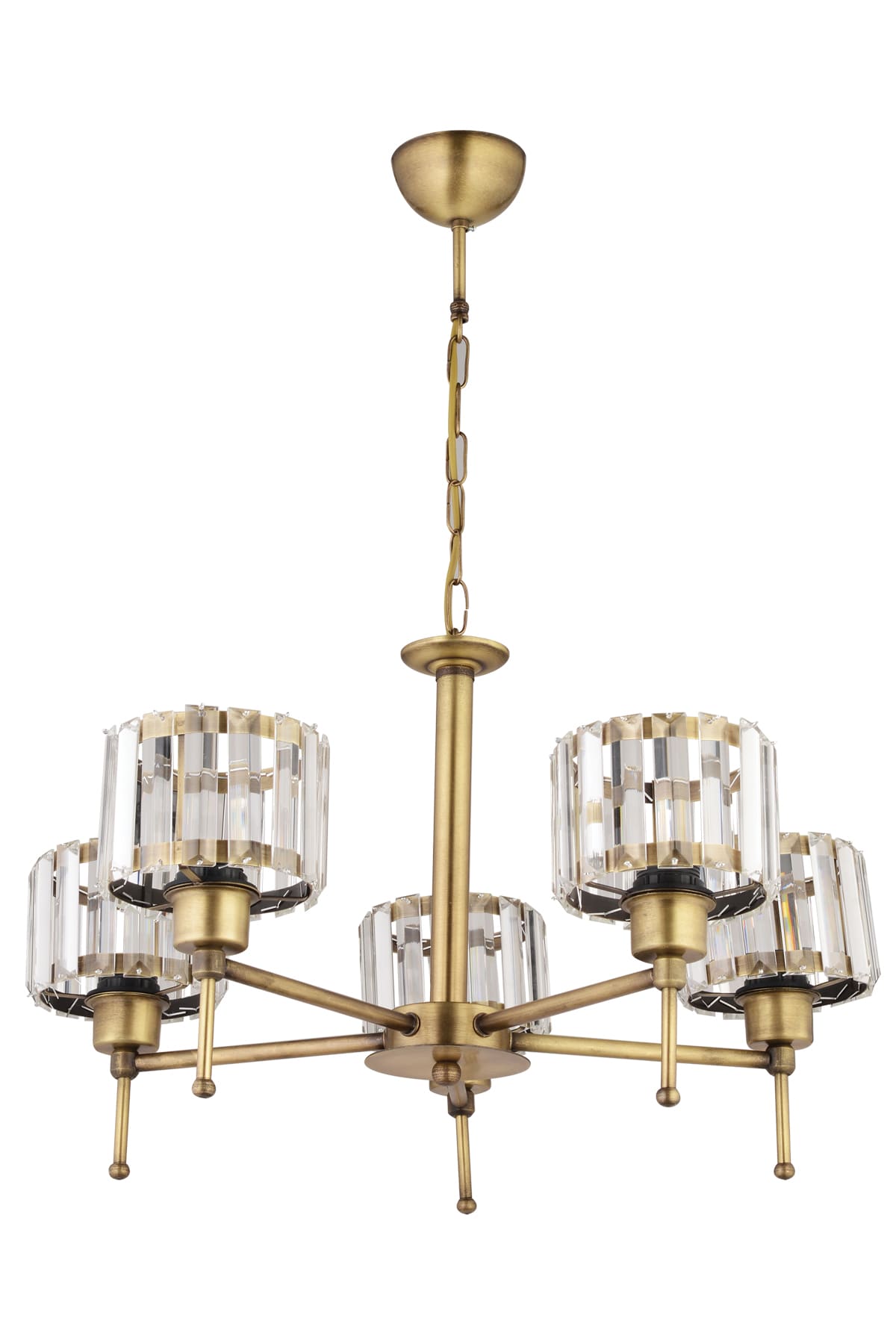 Lavin 5'Li Taşlı Kollu Avize - Ronisu Aydınlatma