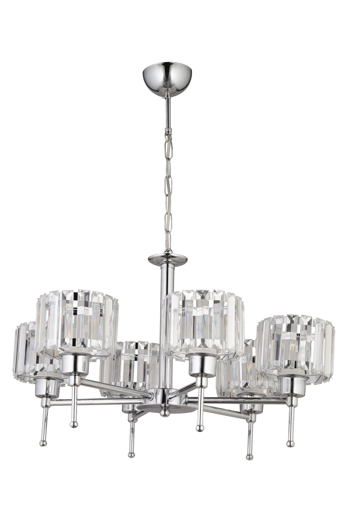 Lavin 6'Lı Taşlı Kollu Avize - Ronisu Aydınlatma