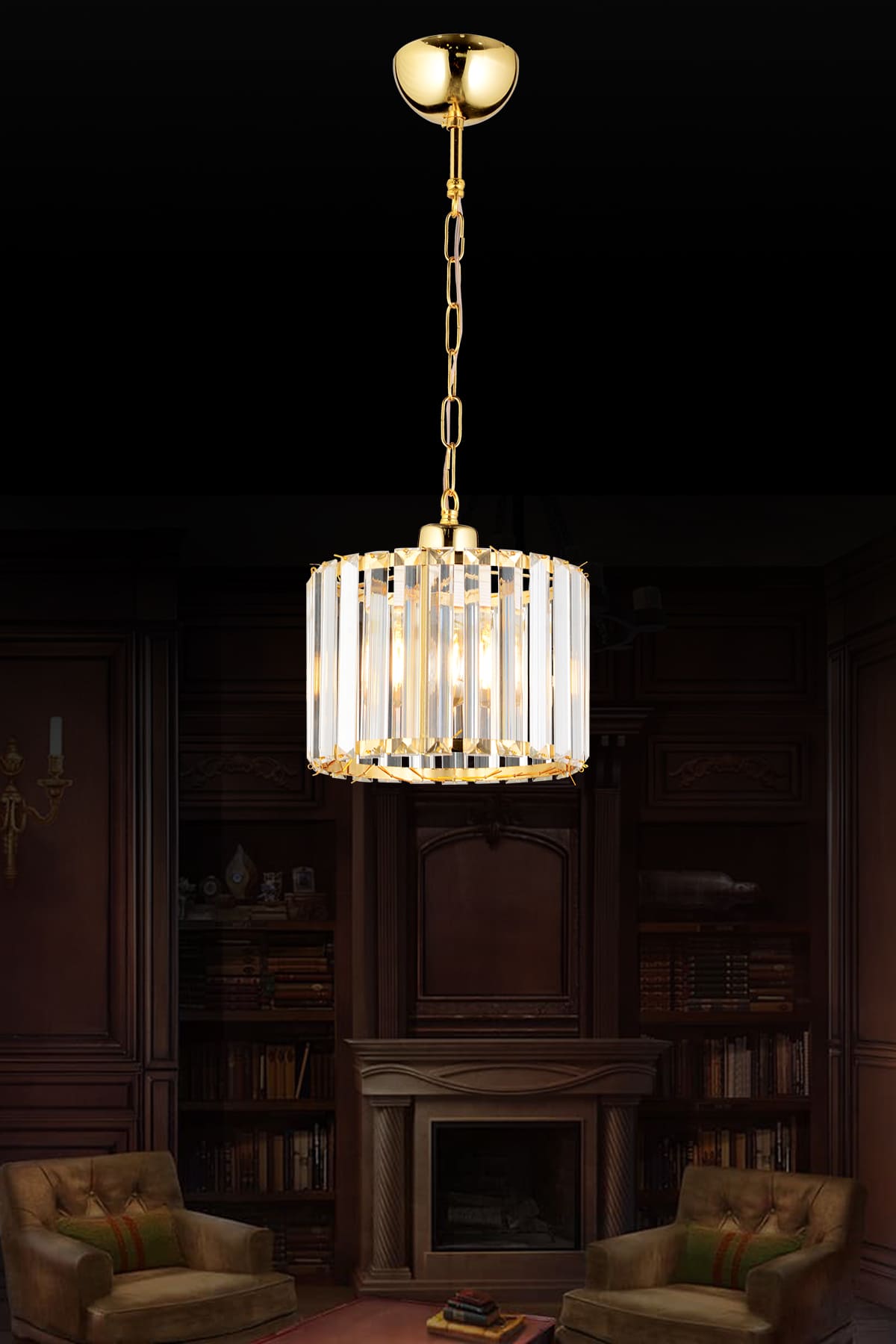 Lavin Tekli Taşlı Avize - Ronisu Aydınlatma