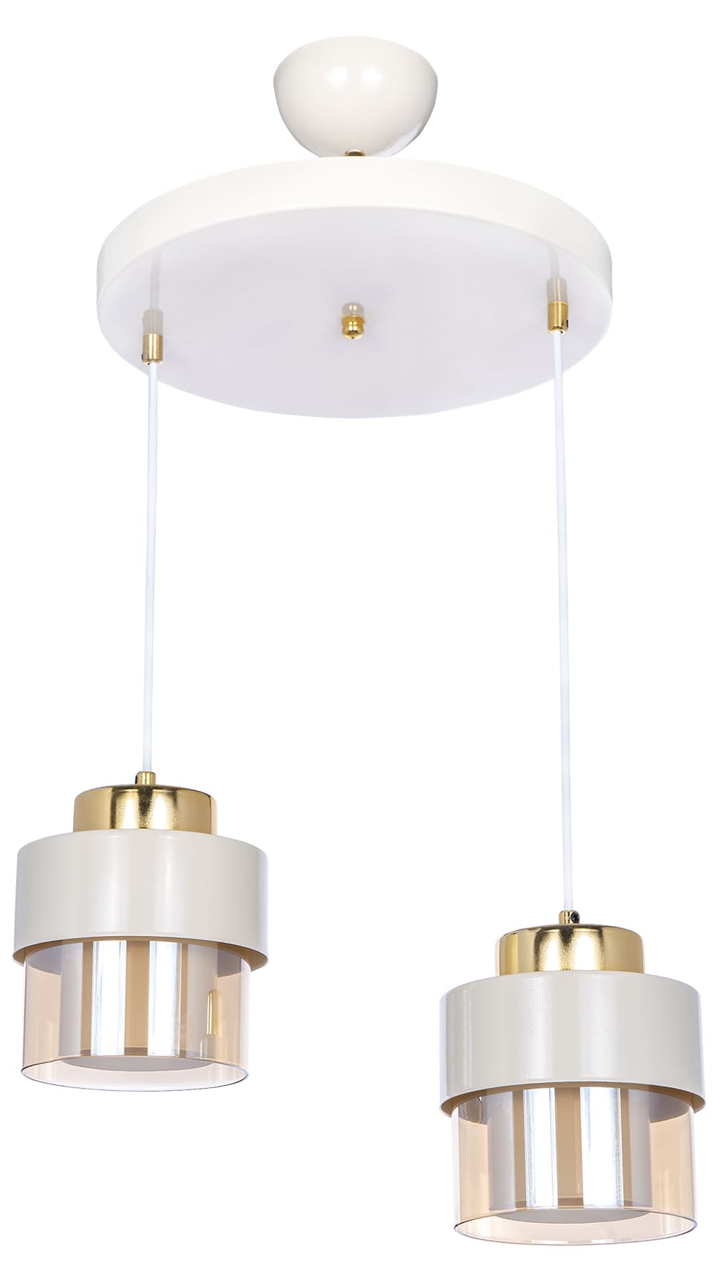 Lena 2'Li Camlı Sarkıt Avize - Ronisu Aydınlatma