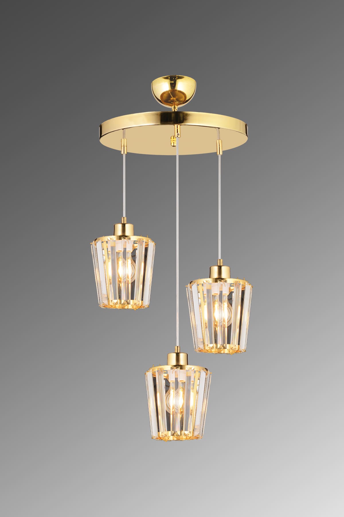 Leyla 3'Lü Sarkıt Avize - Ronisu Aydınlatma