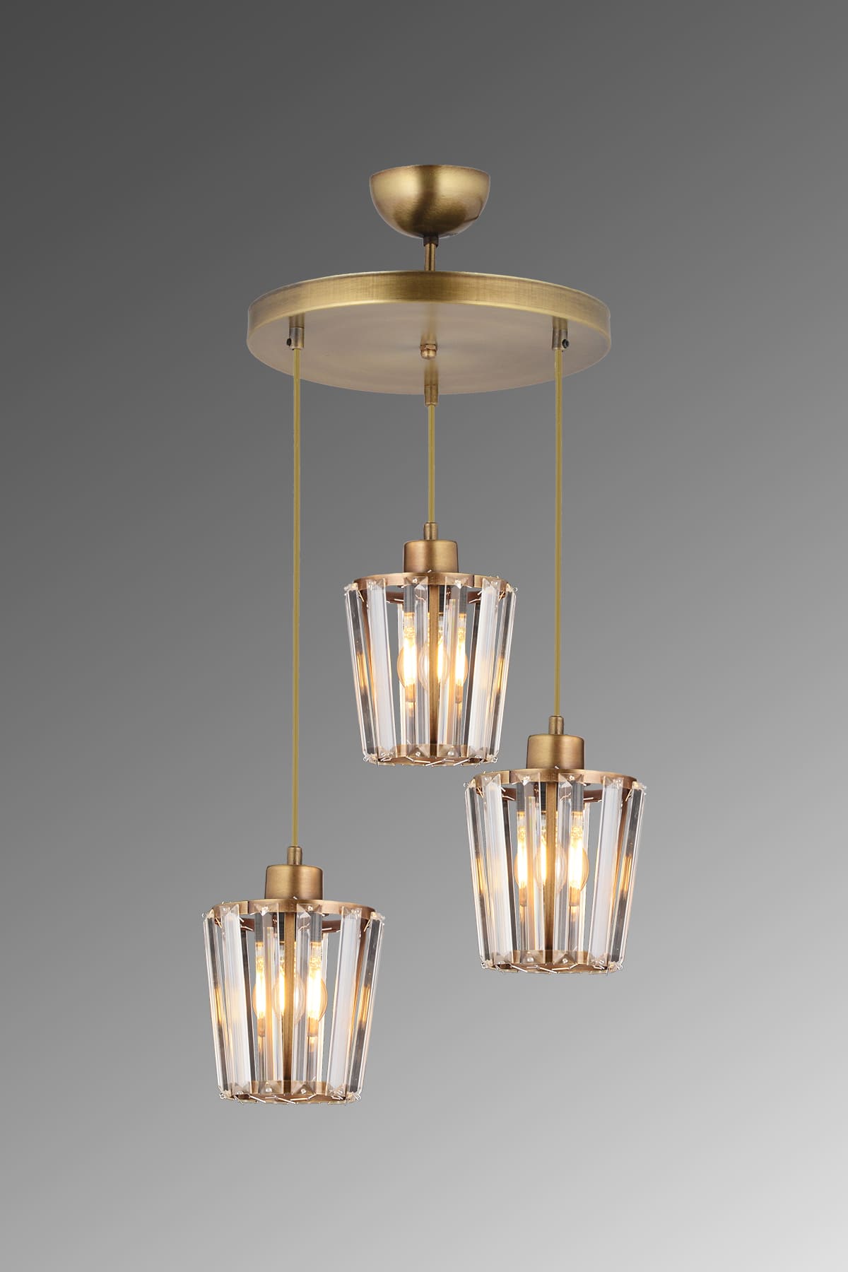 Leyla 3'Lü Sarkıt Avize - Ronisu Aydınlatma