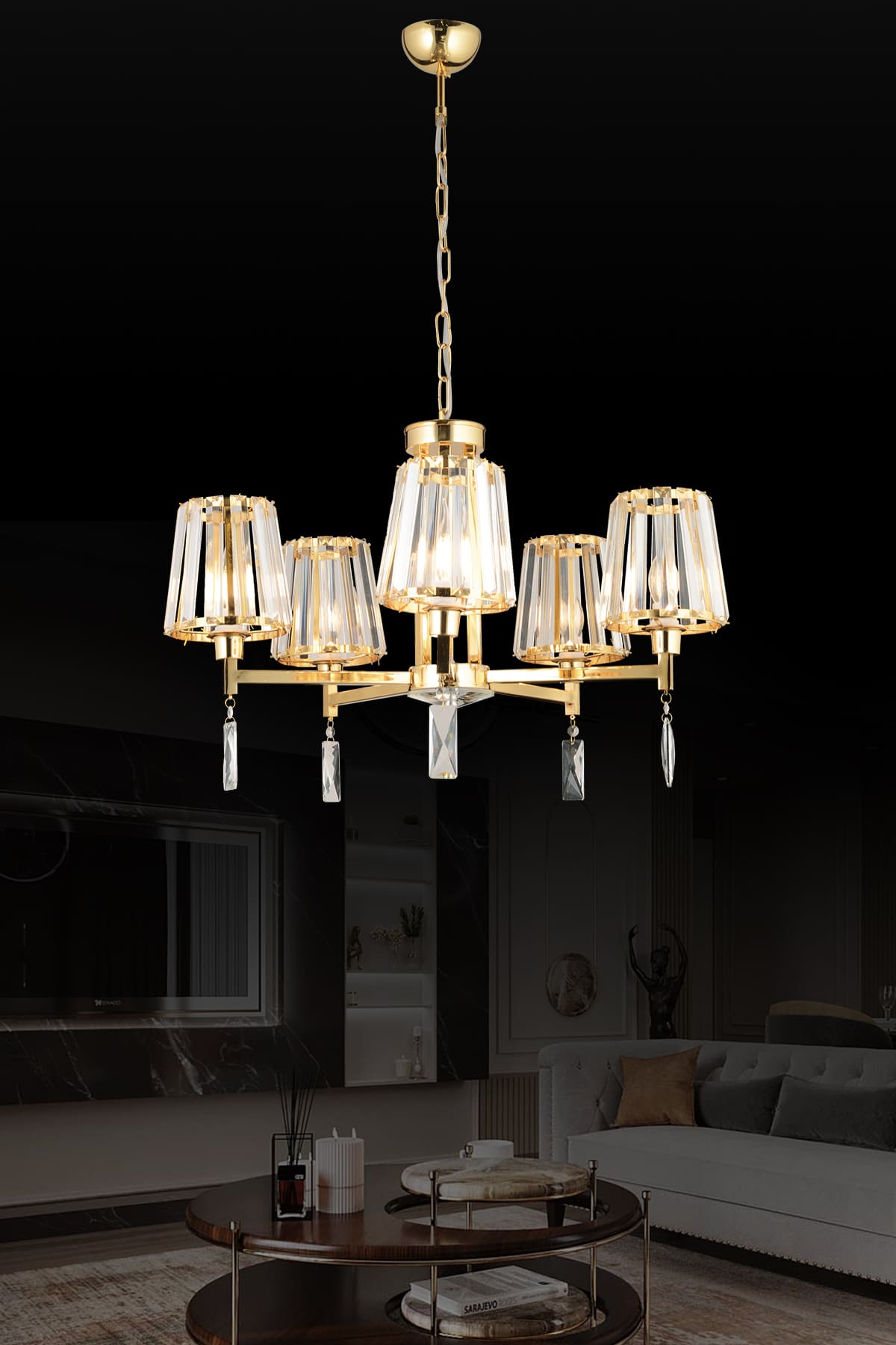 Leyla 5'Li Avize - Ronisu Aydınlatma