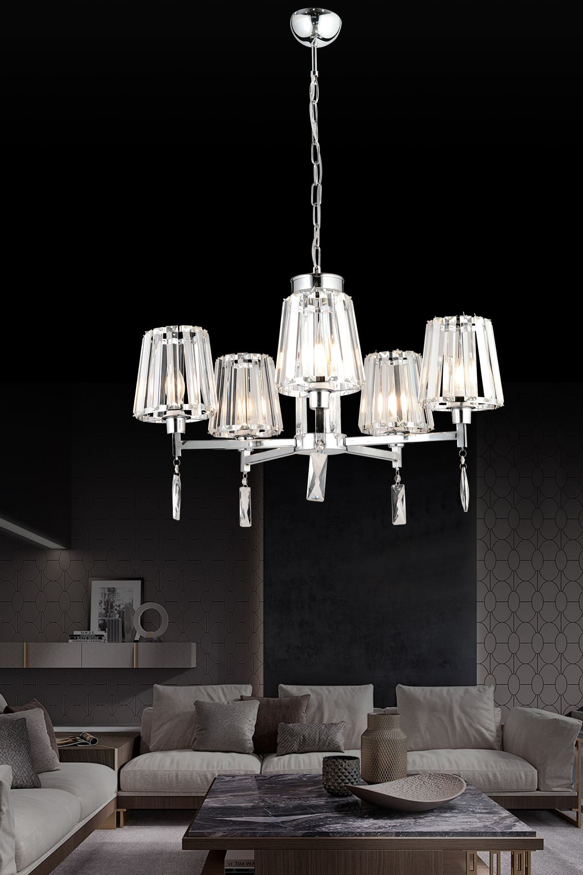 Leyla 5'Li Avize - Ronisu Aydınlatma