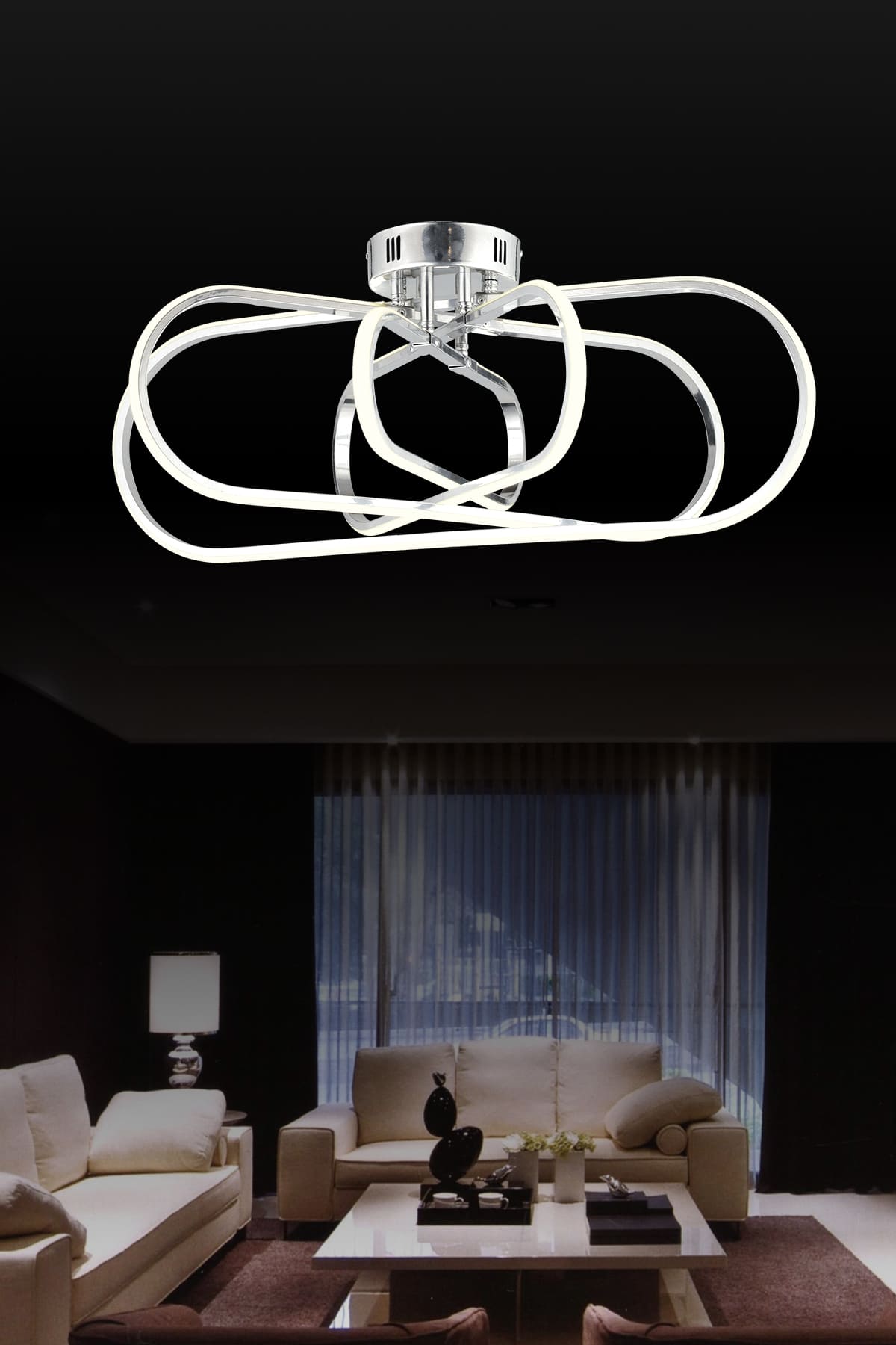 Lima 4'Lü Plafonyer Led Avize - Ronisu Aydınlatma