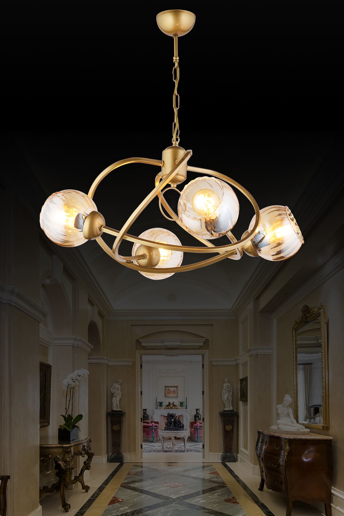 Lotta 4'Lü Avize - Ronisu Aydınlatma