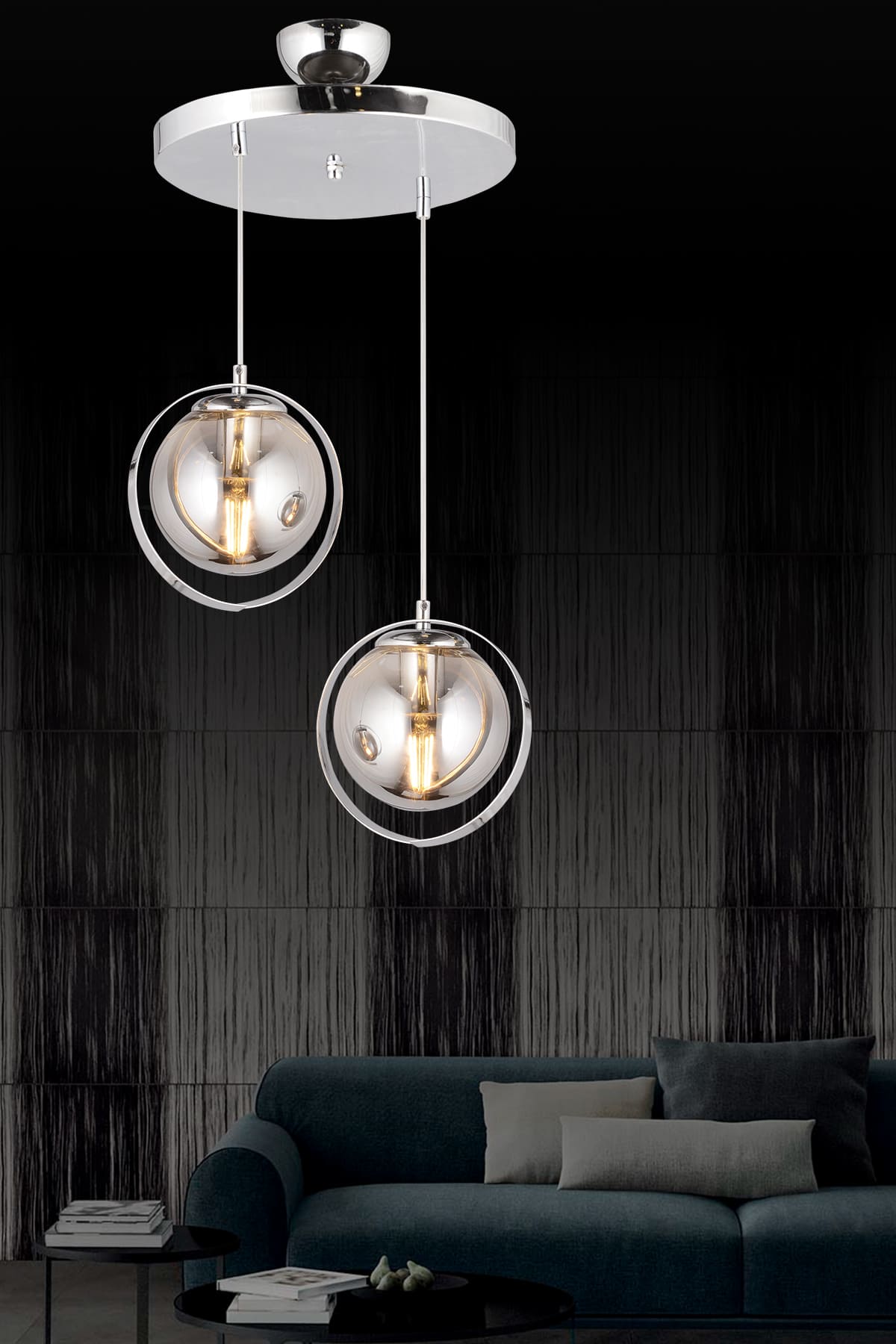 Luca 2'Li Sarkıt Avize - Ronisu Aydınlatma