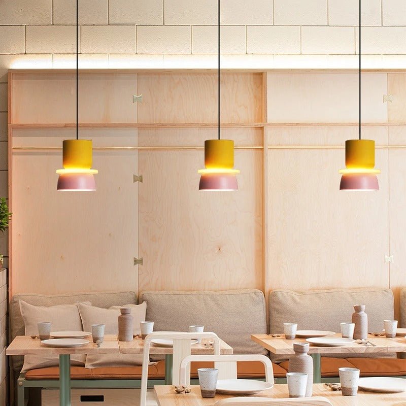 Macaron Pendant Lights - Hanging Lamp, Minimalistic Pendant Lights, Nordic Style Lamp, Ceiling Light, Christmas Gifts - Ronisu Aydınlatma